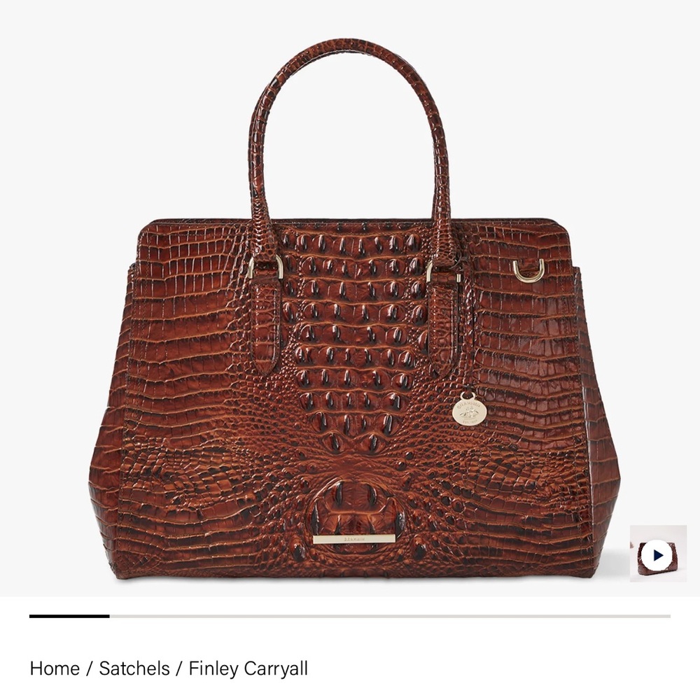 Finley Carryall Brown Leather Bag
